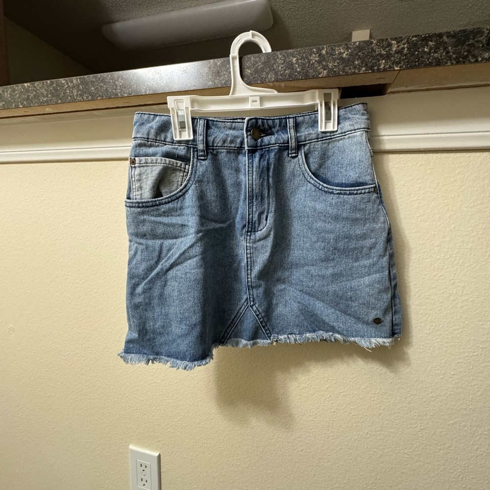 Roxy Blue Cargo Mini Skirt Casual